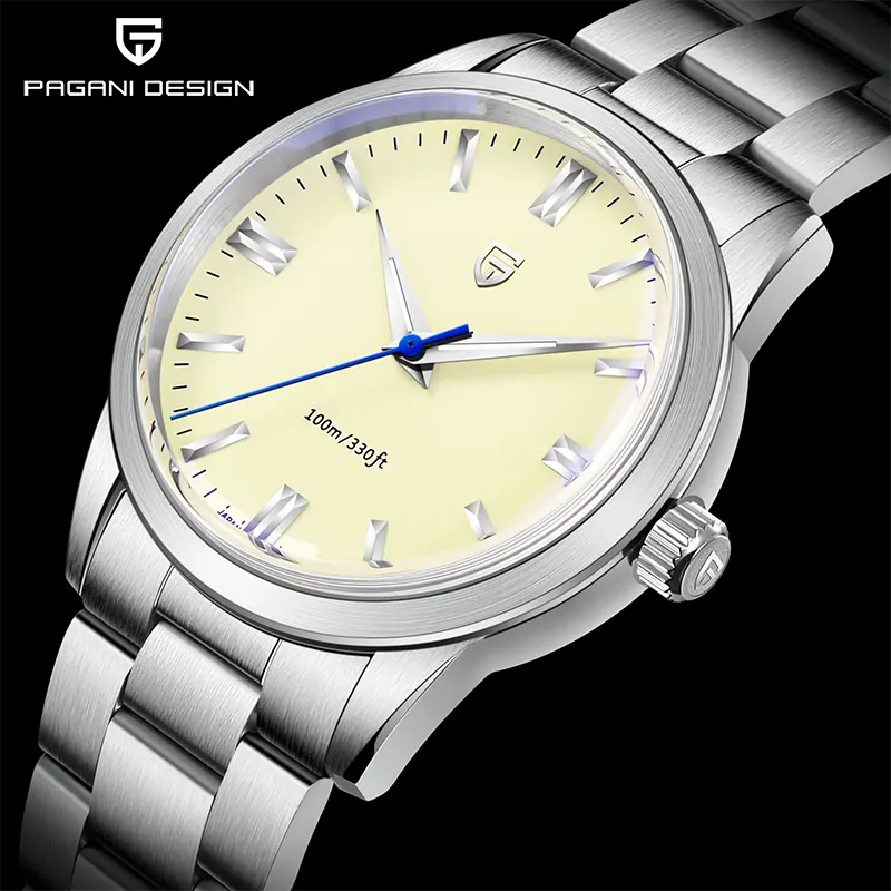 Pagani Design Beige Dial Quartz Sports Men's Watch-  PD-1731